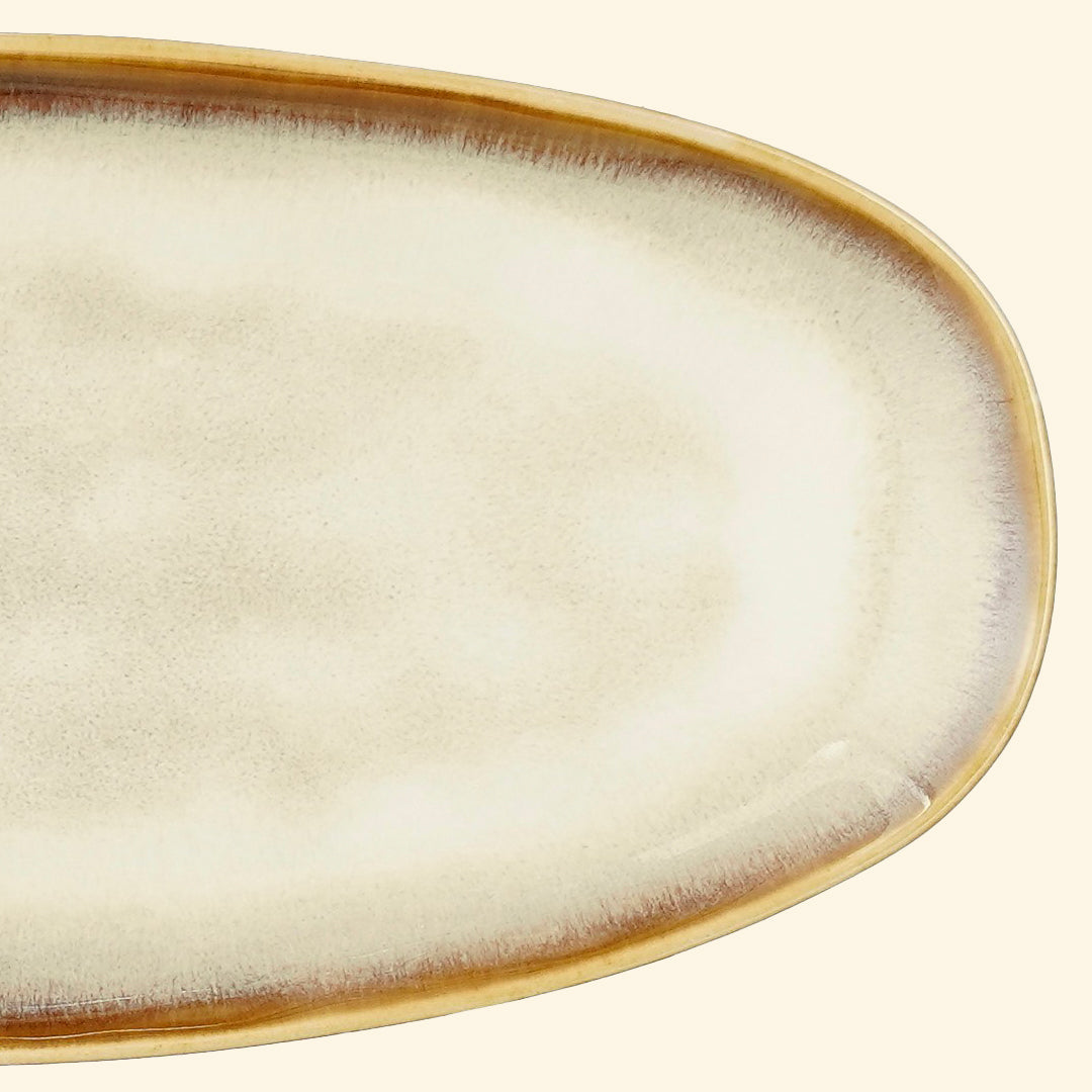 Plat de service - Crème 27cm