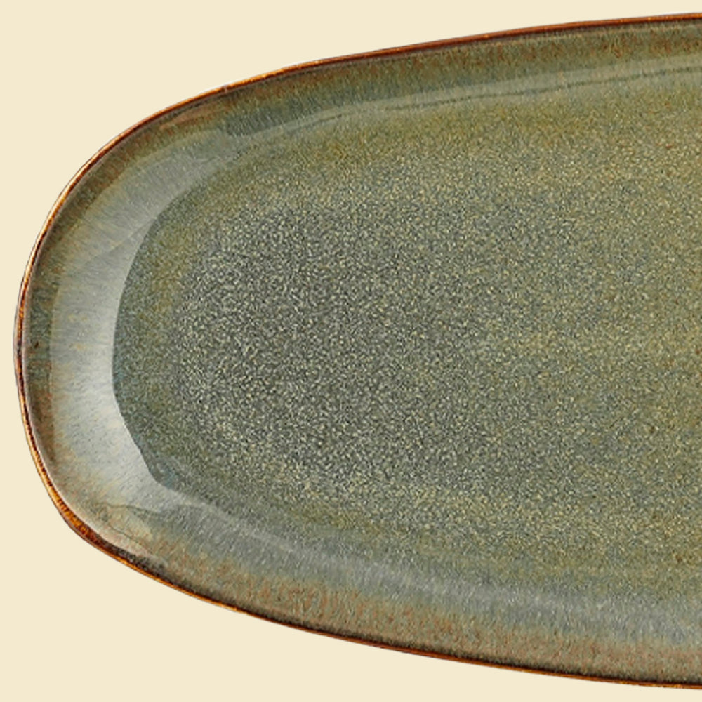 Plat de service - Bleu 36cm
