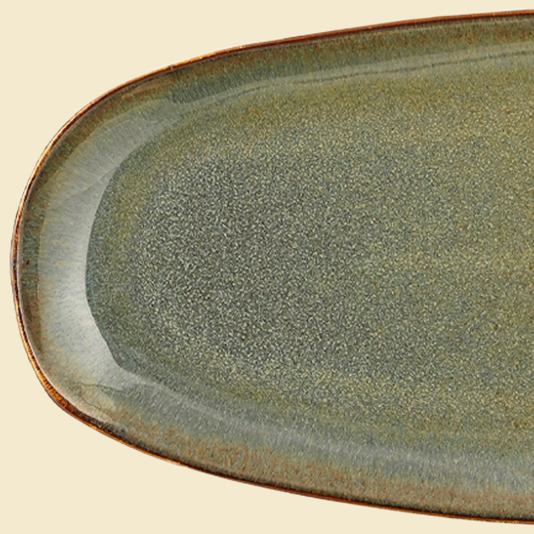 Plat de service - Bleu 36cm