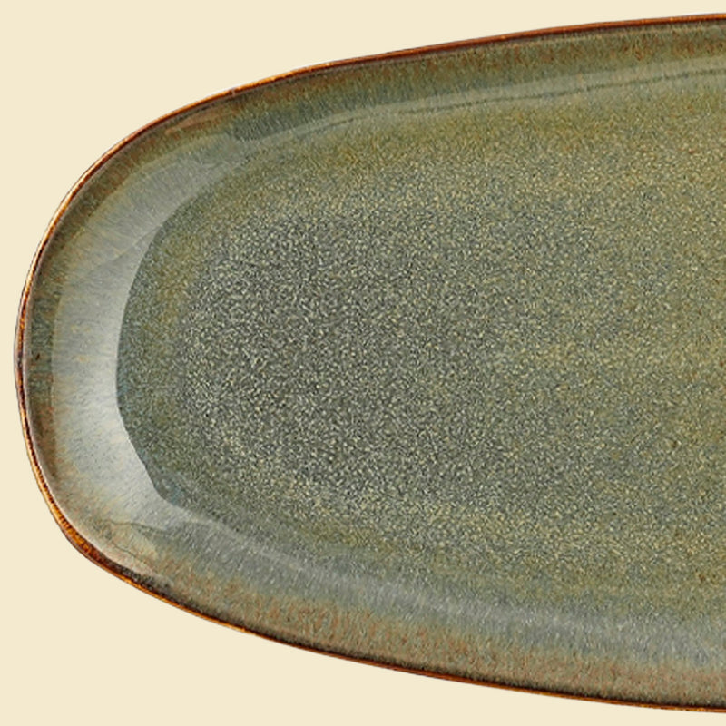Plat de service - Bleu 36cm