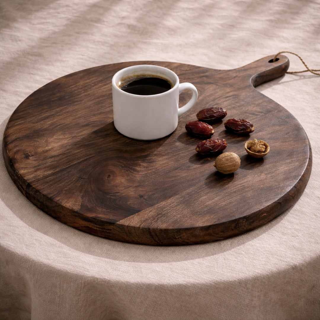 Planche de service ronde