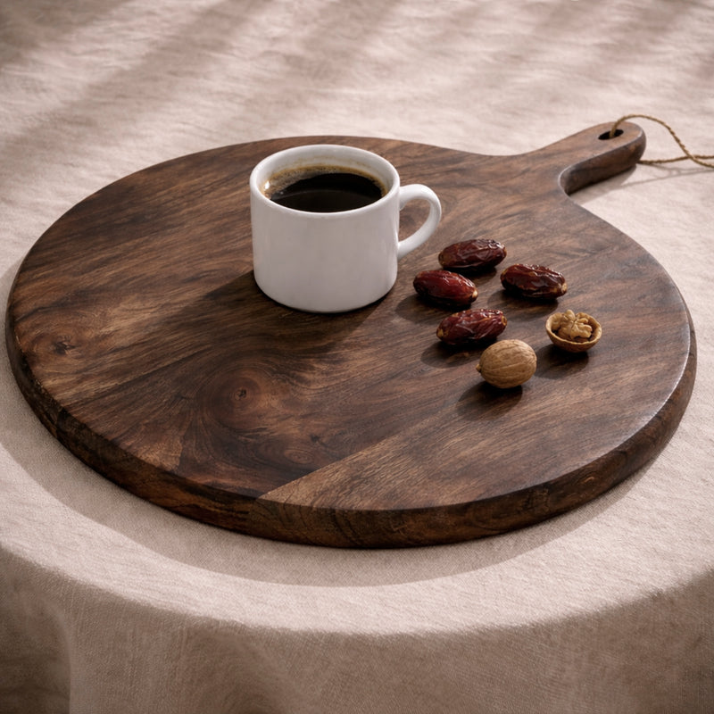 Planche de service ronde