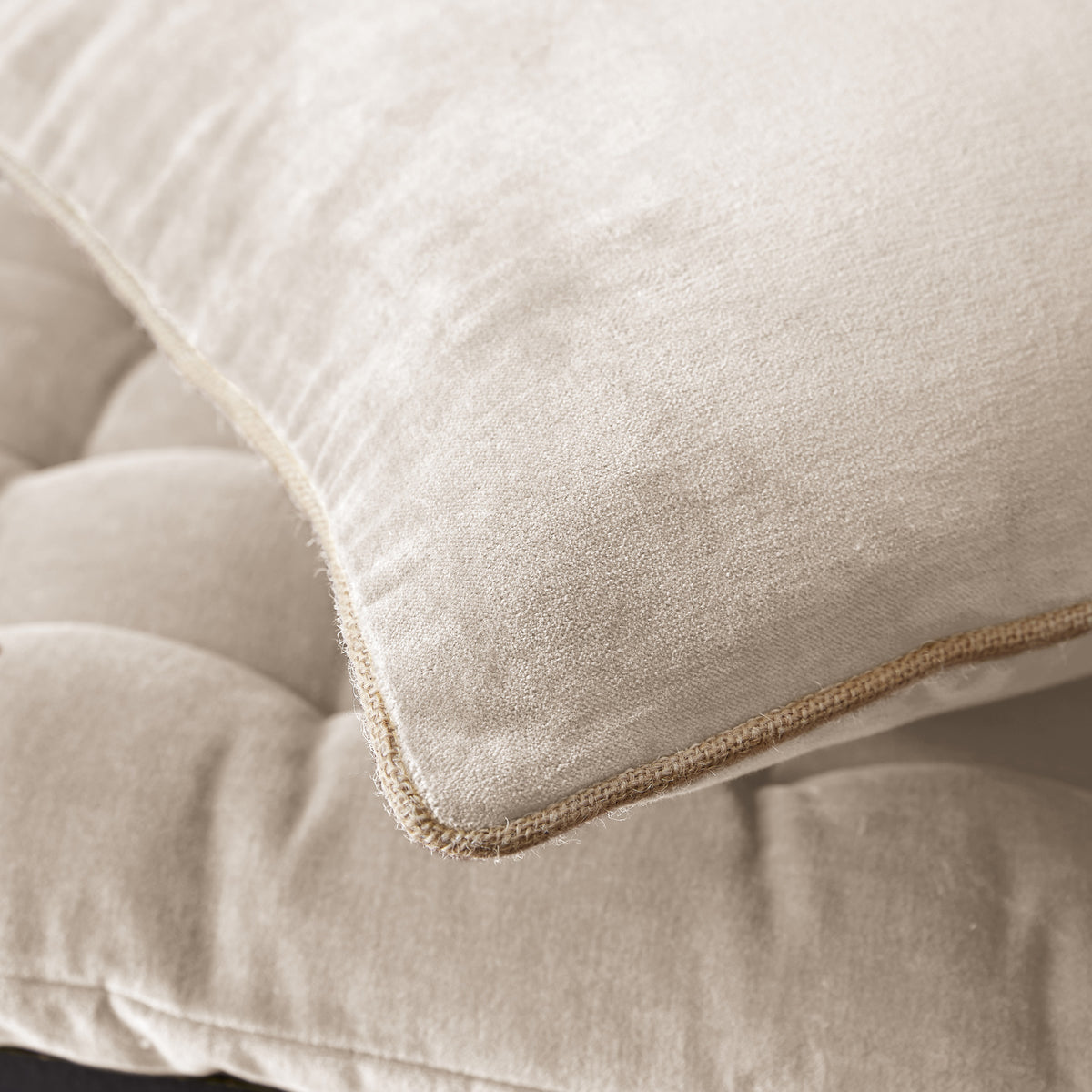 Coussin César - Velours de coton
