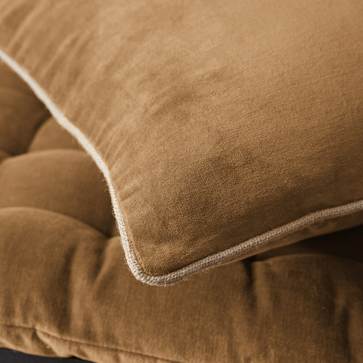 Coussin César - Velours de coton