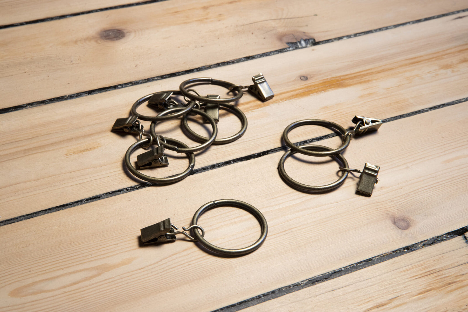 Lot de 8 clips pinces pour rideaux