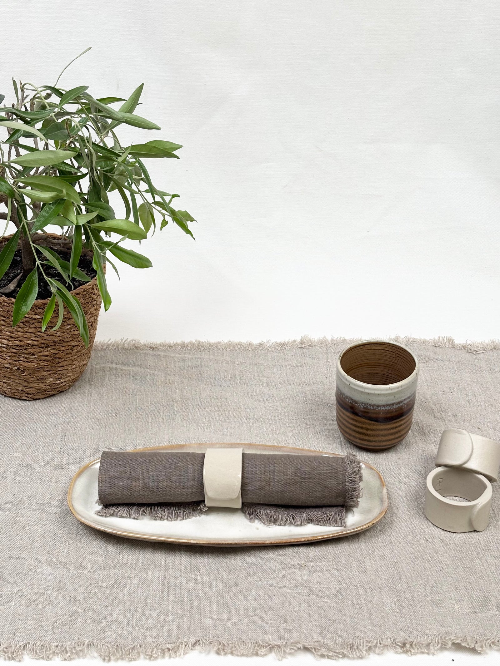 Rond de serviette - céramique artisanale