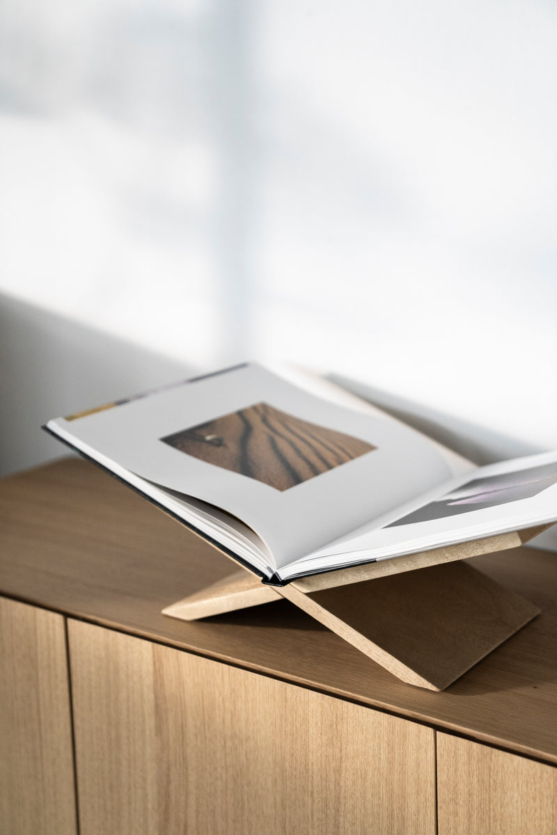 Wooden book stand