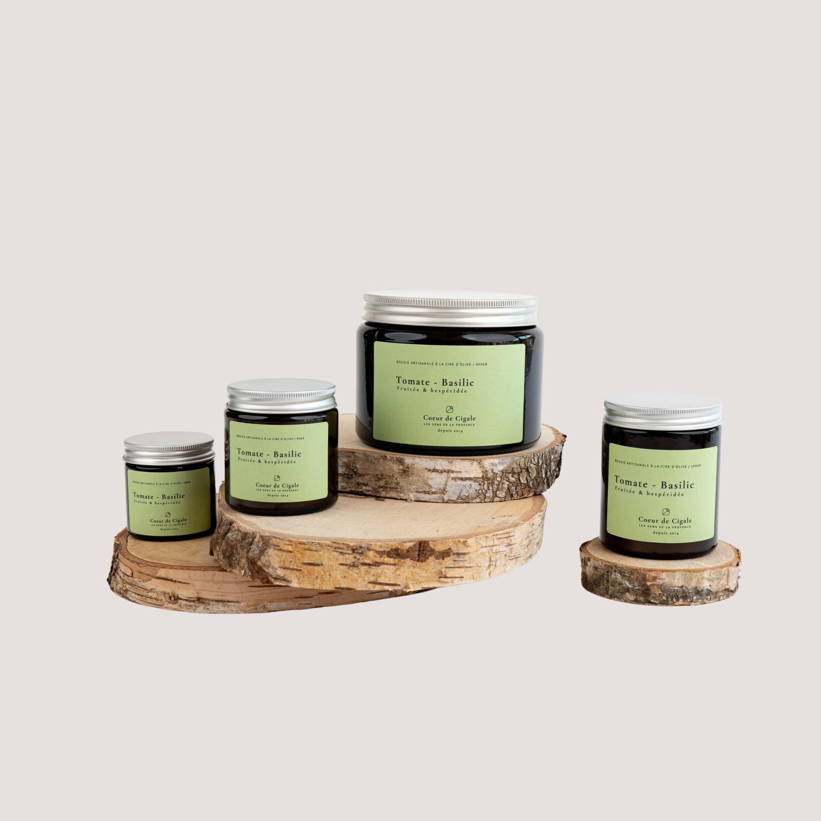 Olive wax candles