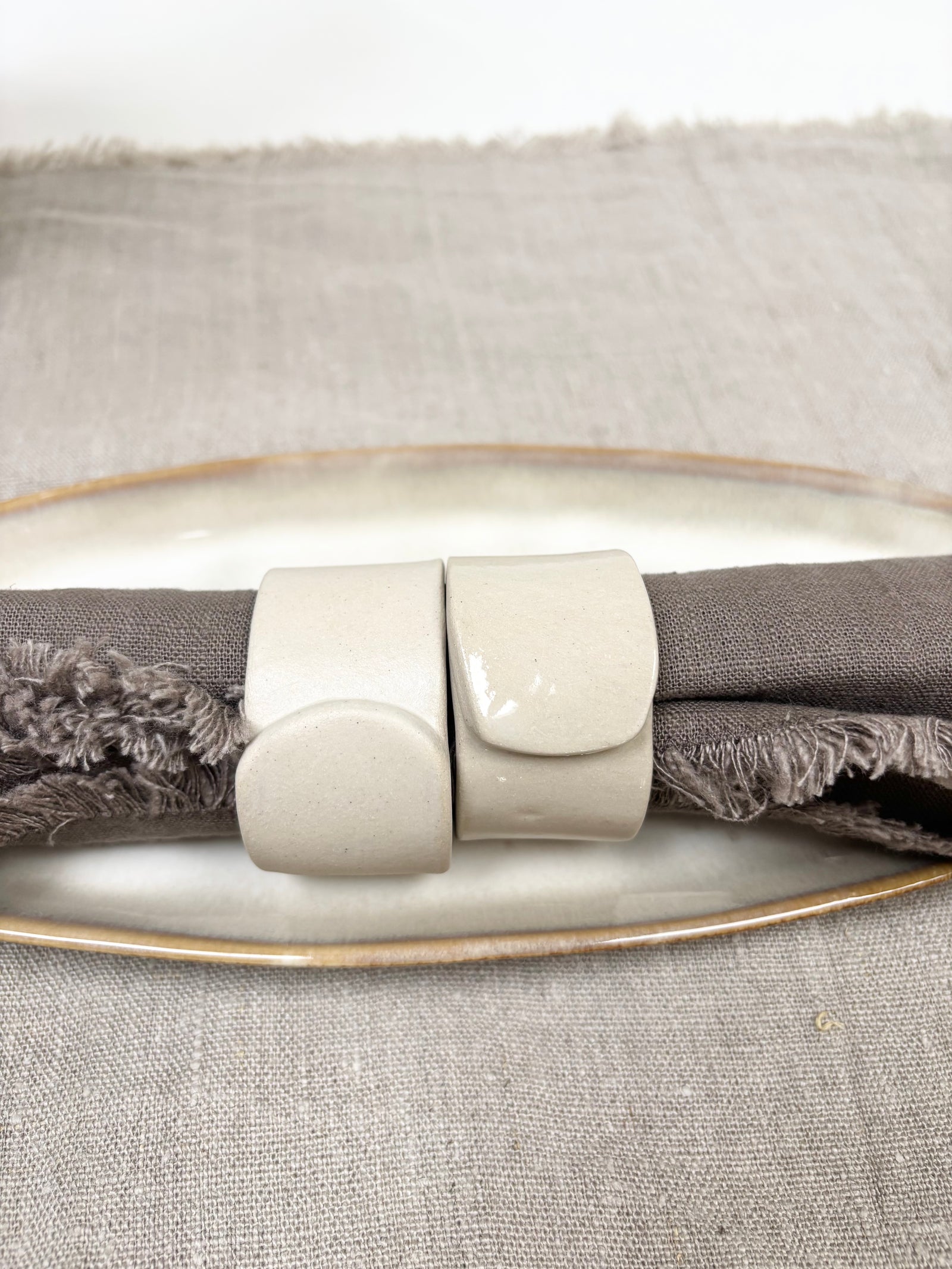 Rond de serviette - céramique artisanale