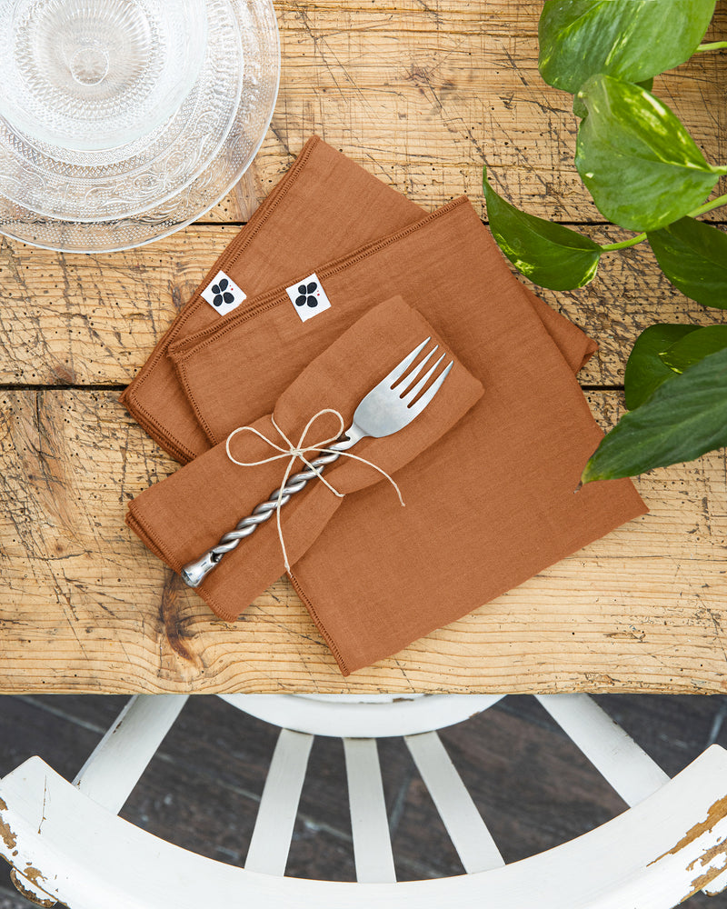 Serviettes de table - Gaze de coton