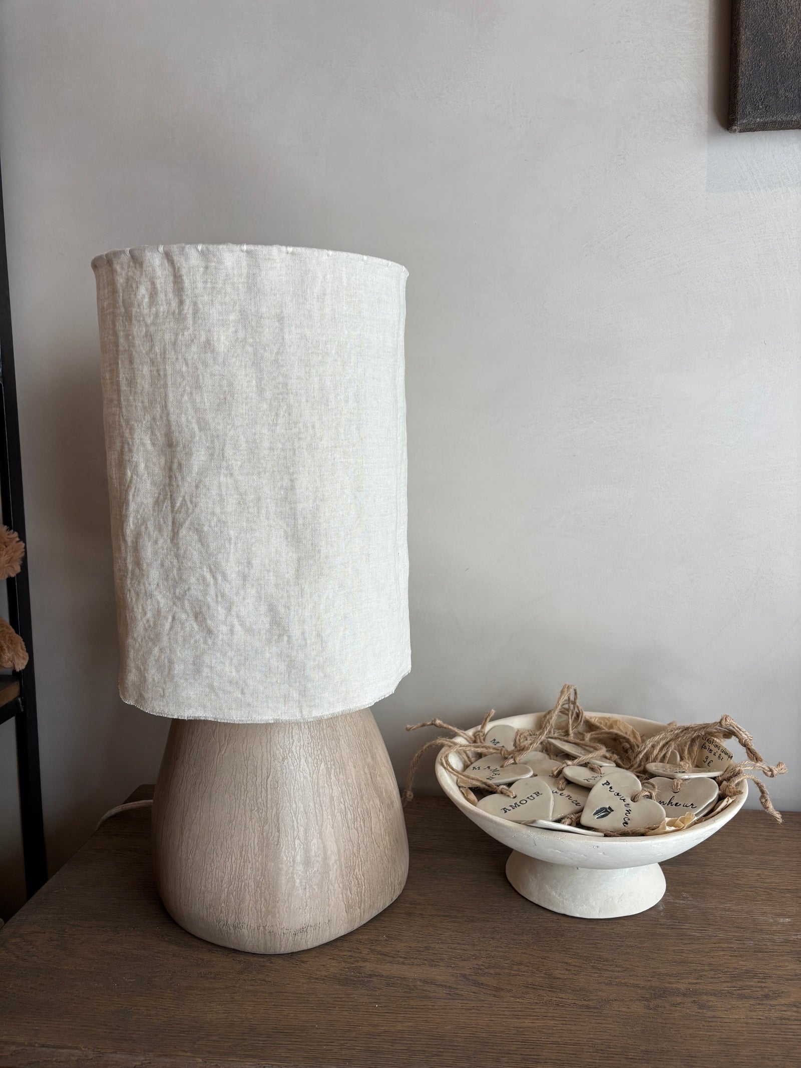 Abat-jour lin Studio Echo