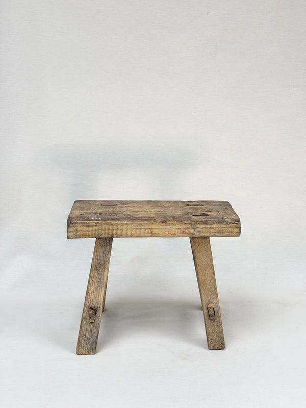 Antique Chinese Elm Mini Stool