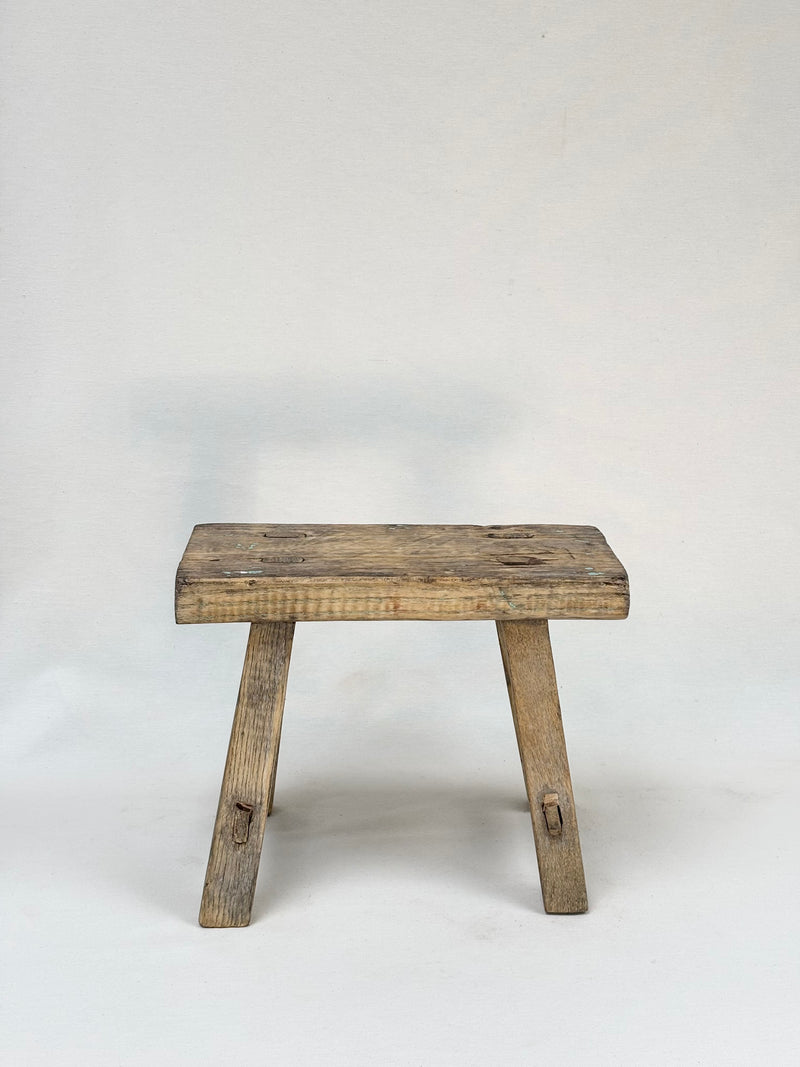Antique Chinese Elm Mini Stool