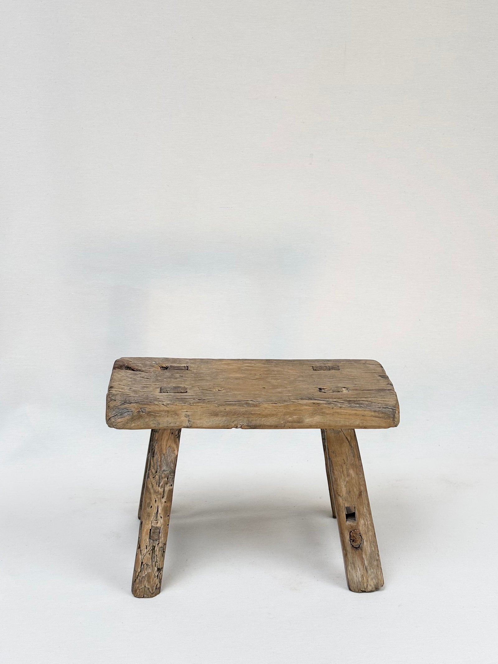 Antique Chinese Elm Mini Stool