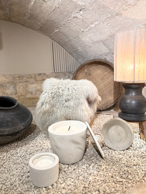 Bougie en béton pour l'extérieur