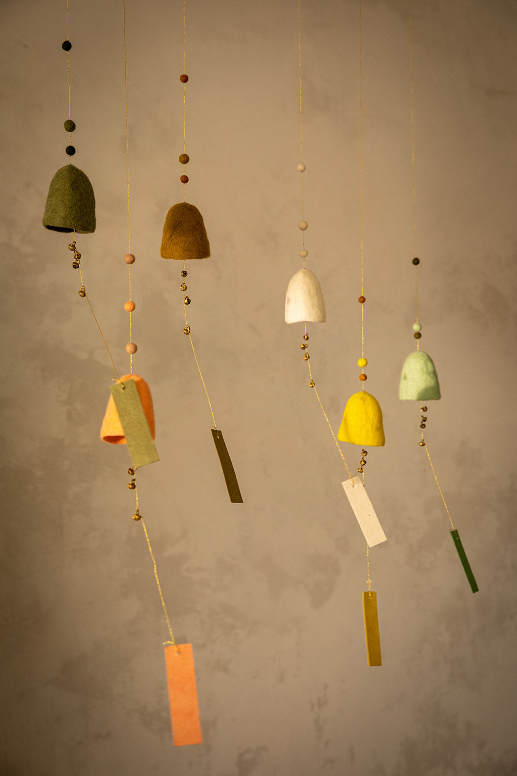 Cloches en feutrine